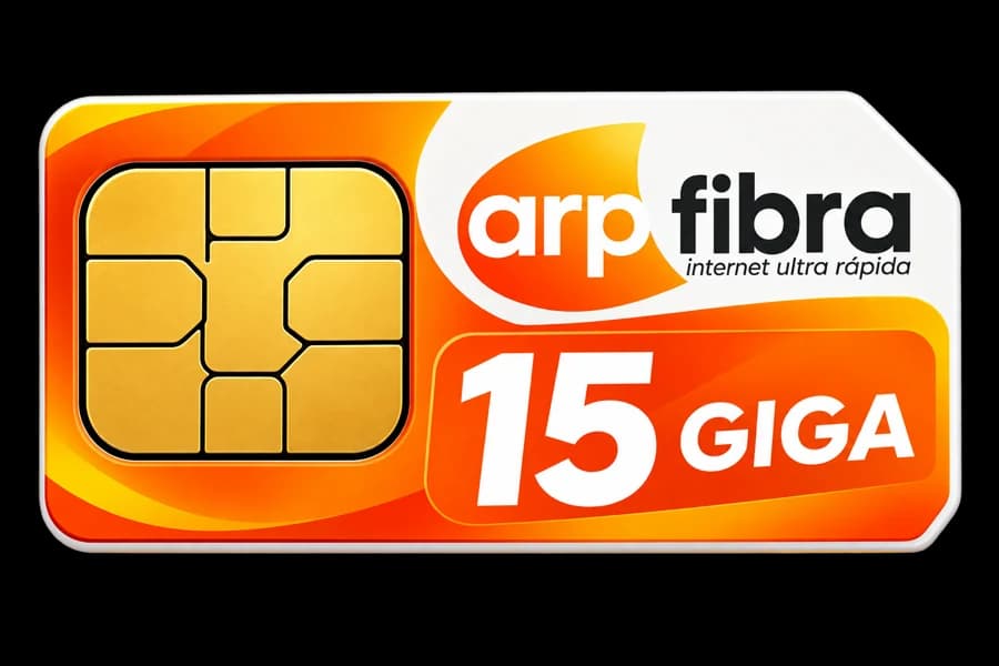 Chip da ARP Móvel com 15 giga de dados