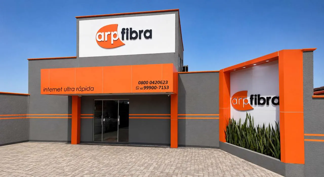 Fachada da loja da ARP Fibra em Mambaí, GO